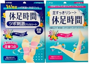 休足時間 ツボ刺激ジェルシート 12枚入 (4枚×3袋) 8個セット まとめ売り Amazon.co.jp: 休足時間 ツボ刺激ジェルシート 12枚 : ビューティー
